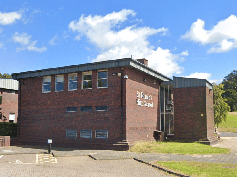 St Ninian’s is a Catholic secondary school in Giffnock, East Renfrewshire, within Greater Glasgow.
In the 2023/24 school year, 80% of its students attained five or more Highers.
