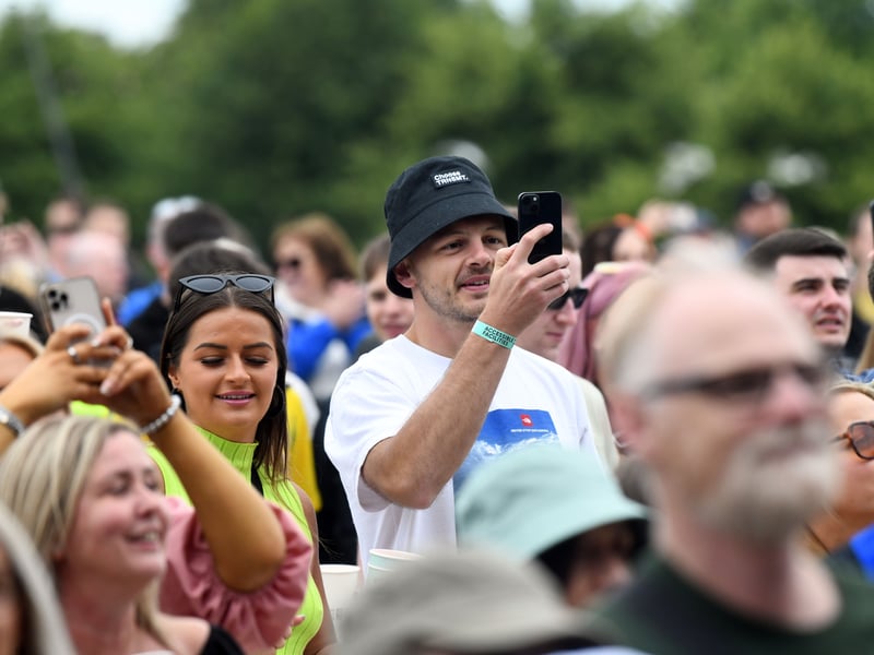 Festival-goers enjoying the music at TRNSMT. 