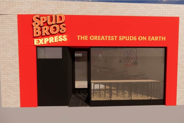 An artists impression submitted to Sheffield Council shows how the new takeaway restaurant on Fargate could look