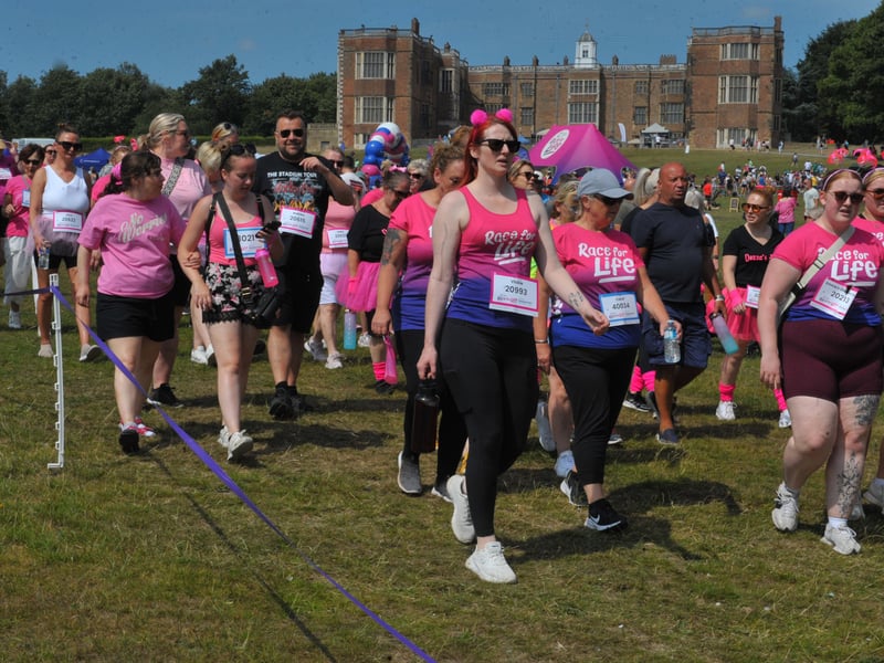 The runners and walkers in the 5K and  3K races.