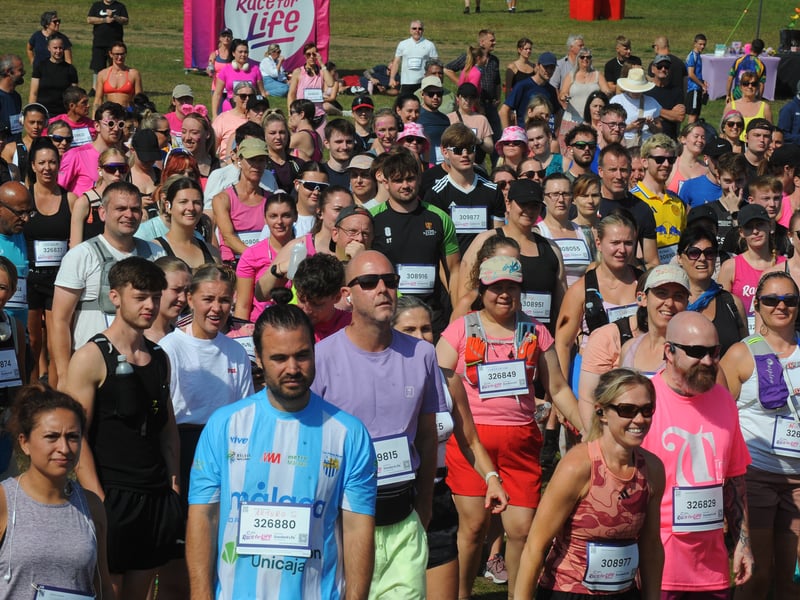 The runners in the 10K race.