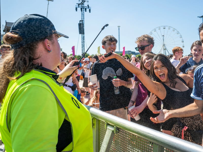 Steward's doing such an incredible job this weekend keeping people safe - and cool.