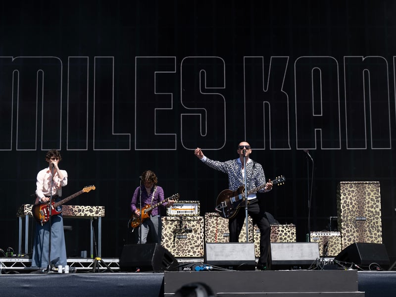 Miles Kane took to the stage on Saturday.