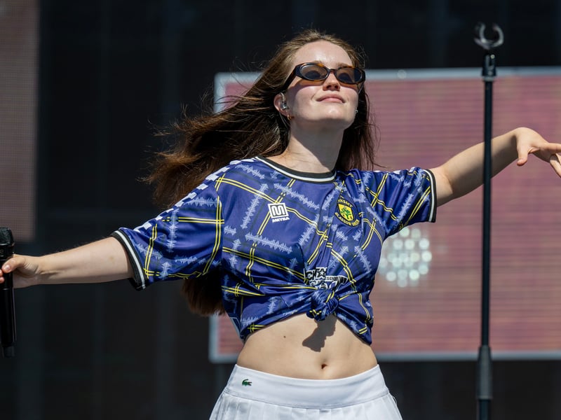 Sigrid took to the stage on Saturday.
