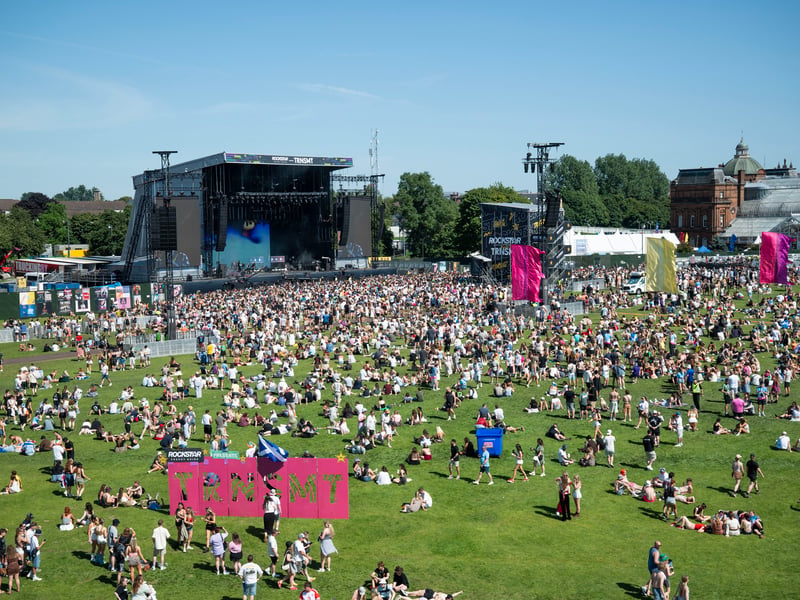 General view of TRNSMT festival in Glasgow.