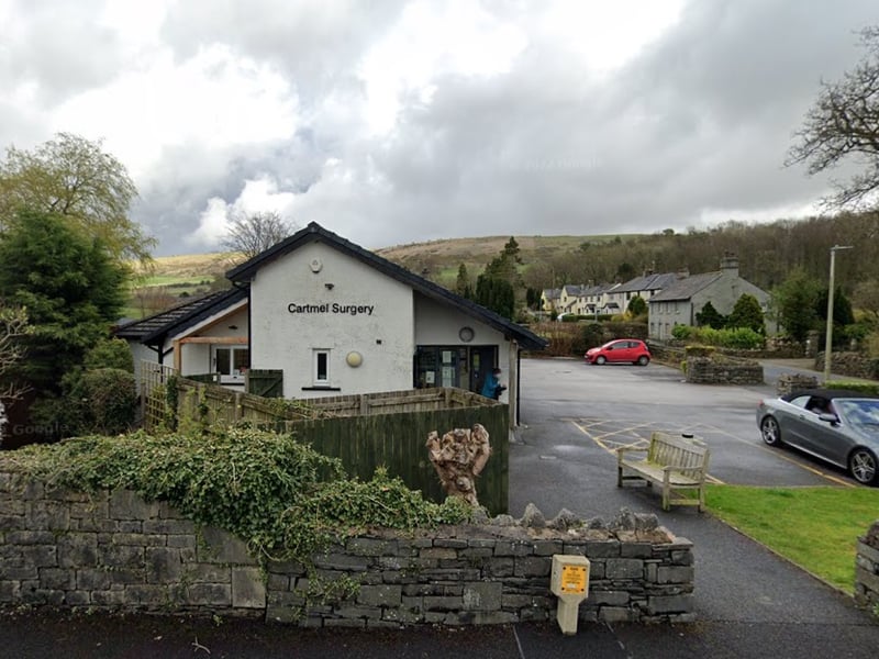 There were [number] survey forms sent out to patients at Cartmel Surgery in Cartmel, Cumbria. The response rate was 49%, with 119 patients rating their overall experience. Of these, 92% said it was very good and 7% said it was fairly good.