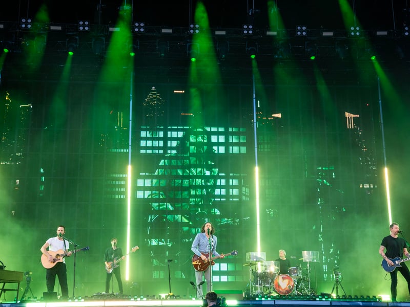 The band delighted fans on the last day of the festival. 