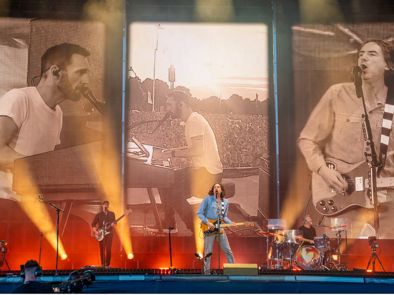 The band headlined the festival on Sunday 