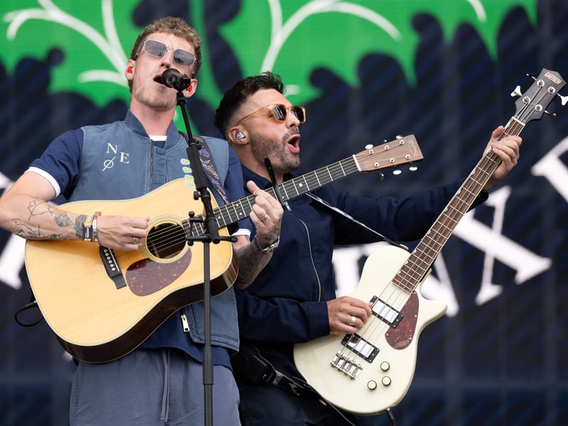 Nathan Evans also played on Sunday at the festival.