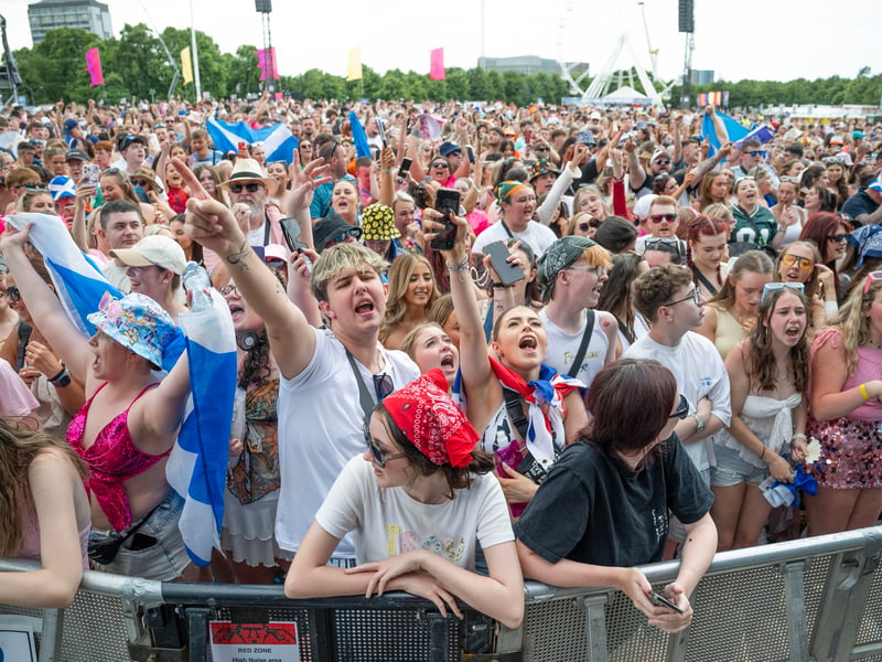 An incredible crowd turned up this weekend in Glasgow. 