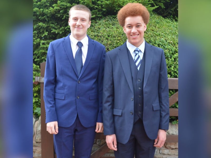 A well dressed duo