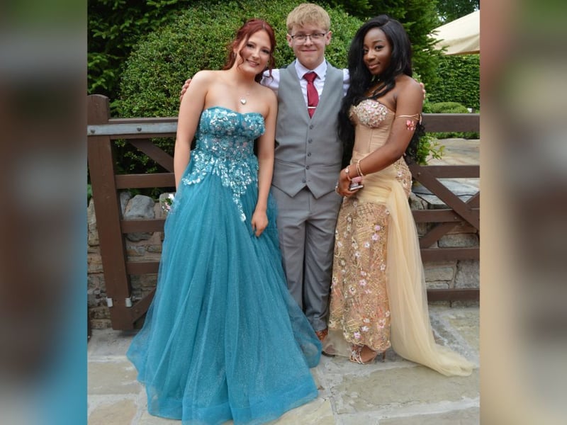 Friends dressed to the nines