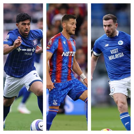 From left: Massimo Luongo, Joel Ward, Joe Ralls.
