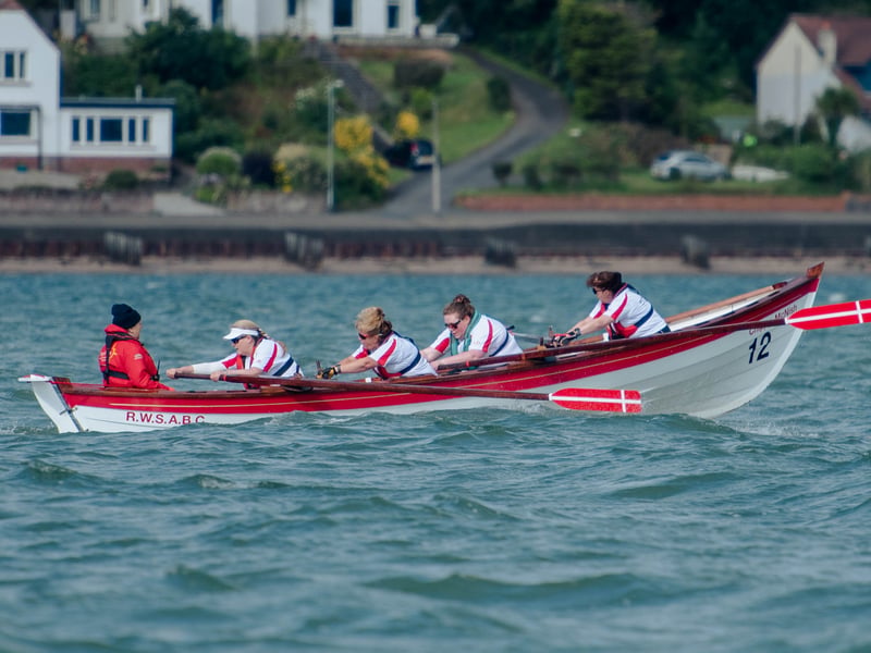 The Royal West of Scotland  Amateur Boat Club, from Greenock, take to the water on day three of the competition. 