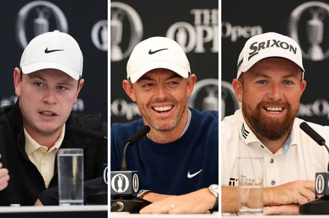 Three of the favourites for this year's Open Golf Championship.
