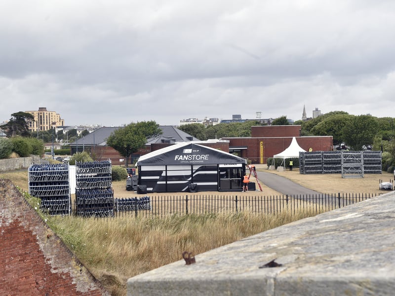 SailGP being set up in Southsea, ahead of the event on Saturday 19 and Sunday 20 July.
Picture: Sarah Standing (150725-6463)