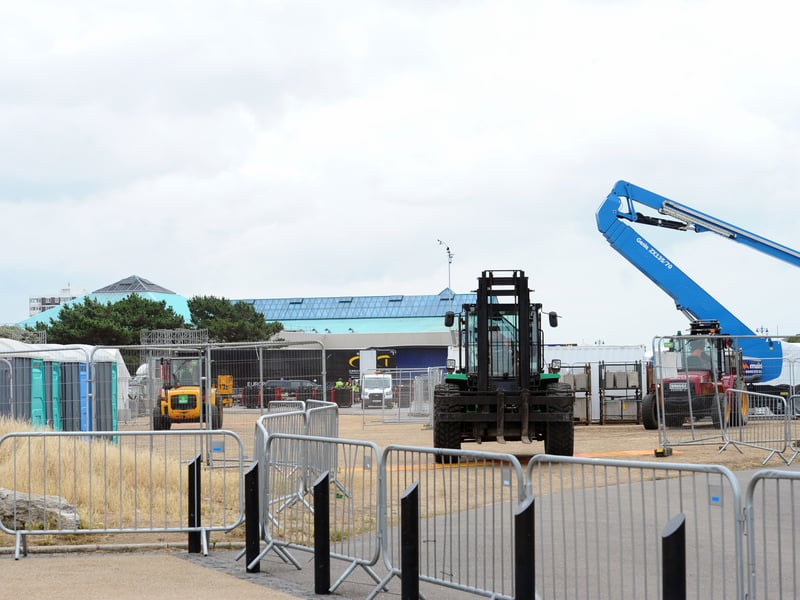 SailGP being set up in Southsea, ahead of the event on Saturday 19 and Sunday 20 July.
Picture: Sarah Standing (150725-9882)