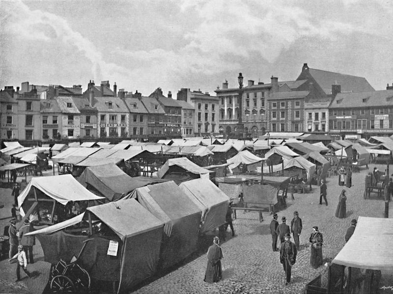 Market-Place, Northampton, in around 1896