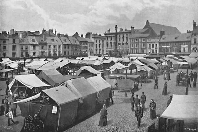 Market-Place, Northampton, in around 1896