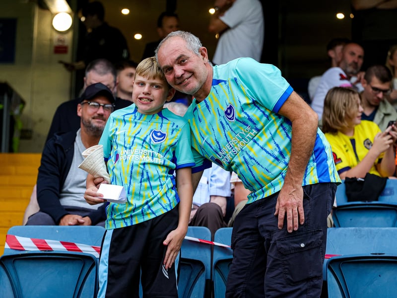Pompey fans watched on at the Saunders Transport Community Stadium as the Blues continued their pre-season schedule against Farnborough. 