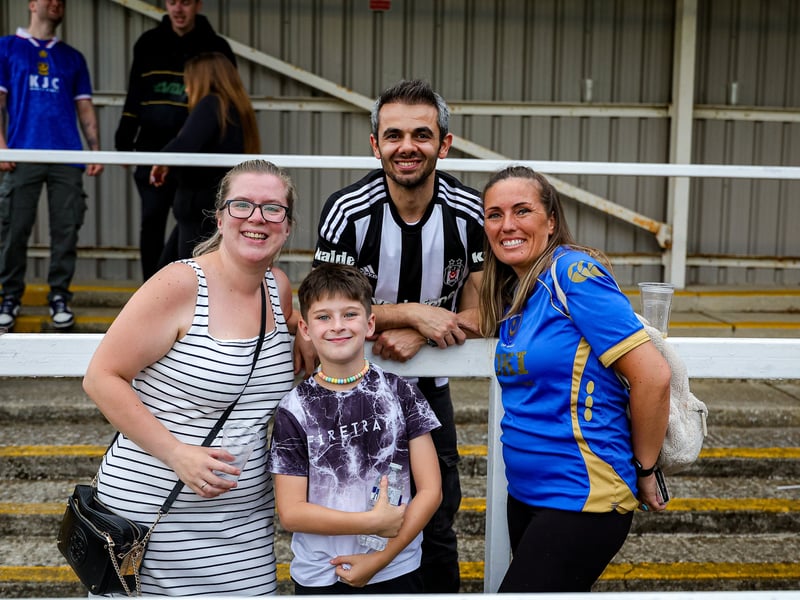 Pompey fans watched on at the Saunders Transport Community Stadium as the Blues continued their pre-season schedule against Farnborough. 