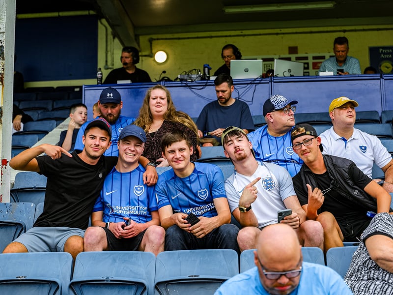 Pompey fans watched on at the Saunders Transport Community Stadium as the Blues continued their pre-season schedule against Farnborough. 