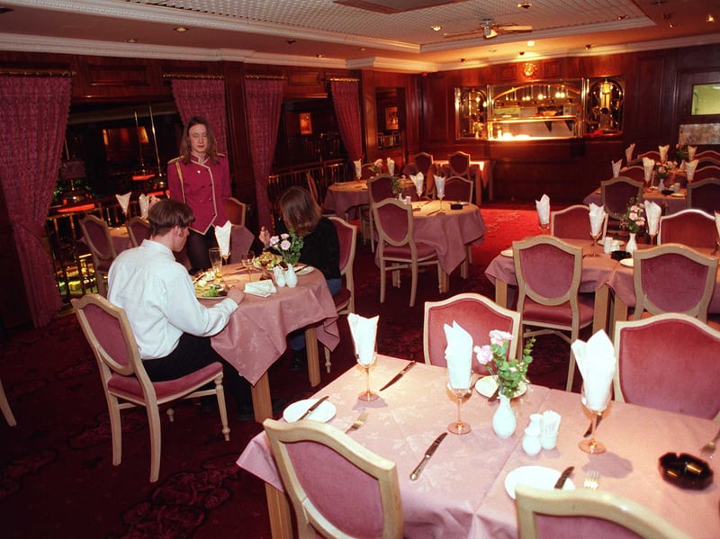 The restaurant at Bonapartes Casino, Owlerton Stadium, Penistone Road, Sheffield, pictured in April 1998