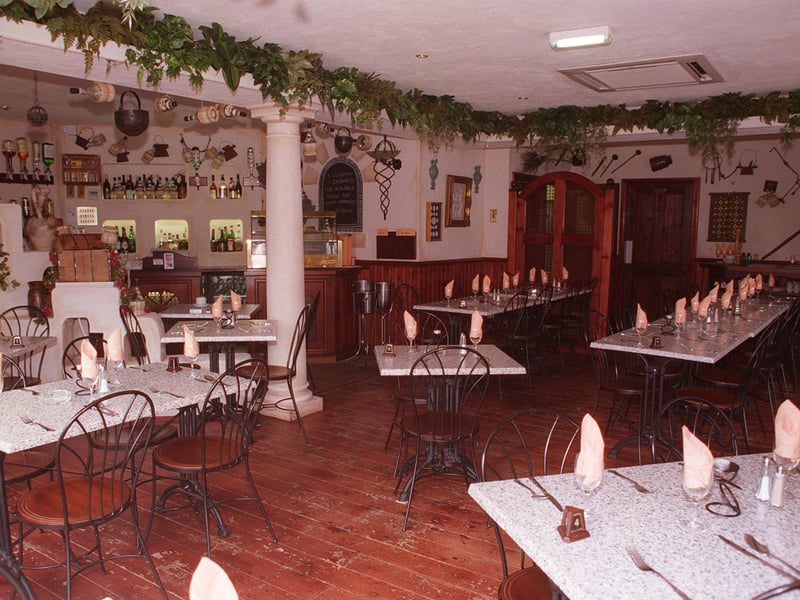 Little Italy Restaurant, Sheffield Road, Dronfield, in March 1998