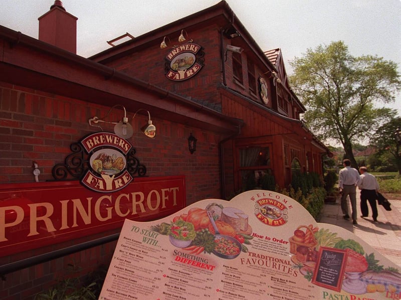 The Springcroft Brewers Fayre restaurant in Baillieston, Glasgow, in 1997