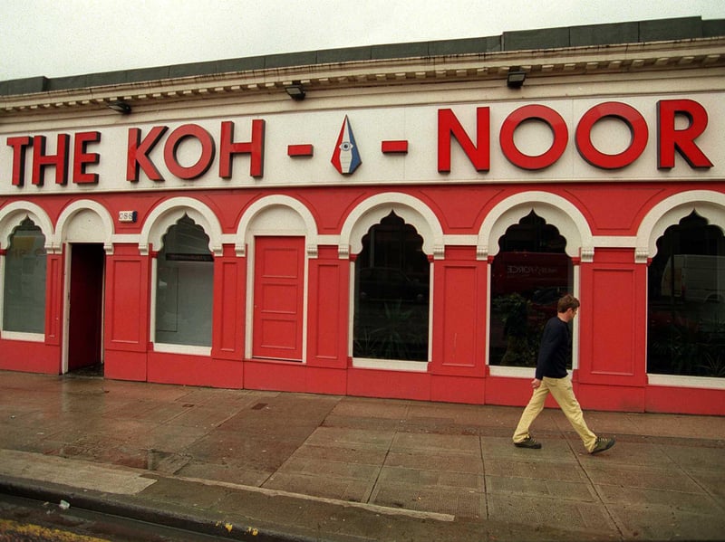 The Koh-I-Noor Indian restaurant, Glasgow, in 1999