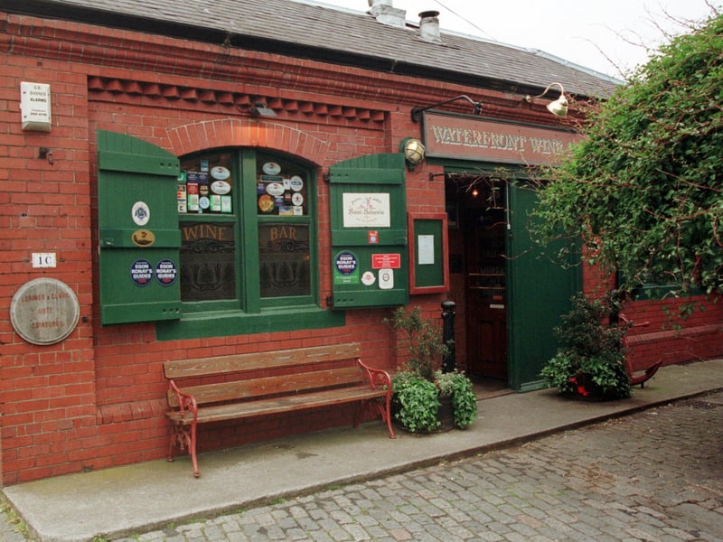 The Waterfront wine bar/restaurant in Leith, Edinburgh, in 1999