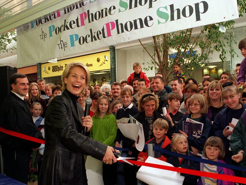 Ulrika Jonsson who opened the Pocketphone Shop in October 1997.