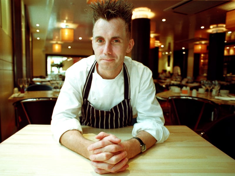 Chef Gary Rhodes at Rhodes & Co restaurant, Rose Street, Edinburgh, in September 1999