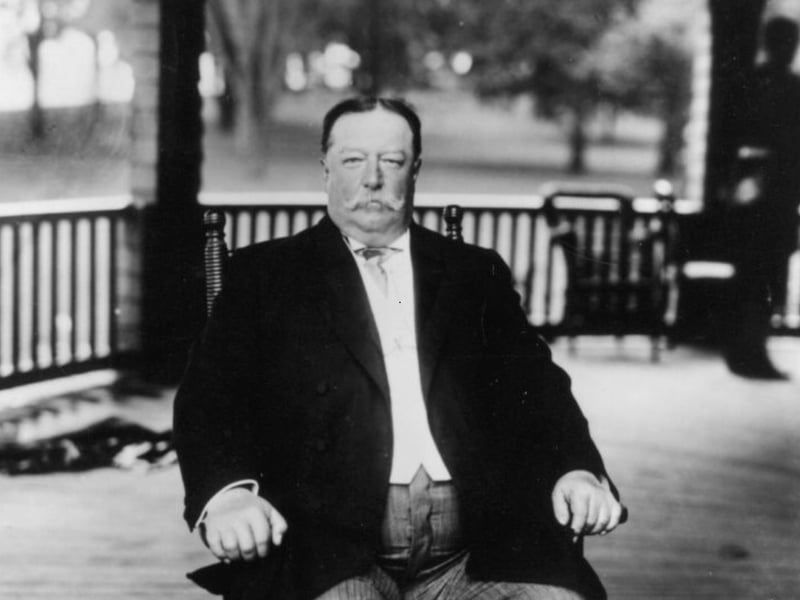 President William Howard Taft visited Scotland in 1922 nearly a decade after leaving office. He accepted an honorary degree from the University of Aberdeen, with British Pathe film footage capturing the ceremony.