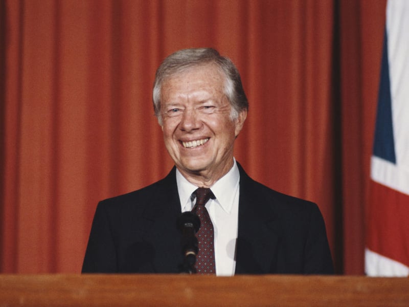 Jimmy Carter may not have come to Scotland during his presidency, but he became a semi-regular visitor after leaving office. He was a particular fan of Loch Lomond, where a suite at the Lodge on Loch Lomond Hotel, in the village of Luss, is named in his honour. He also enjoyed visting Edinburgh for the festivals and, in 1995, took to the stage at St Giles Cathedral to introduce an act at the Edinburgh Jazz and Blues Festival.