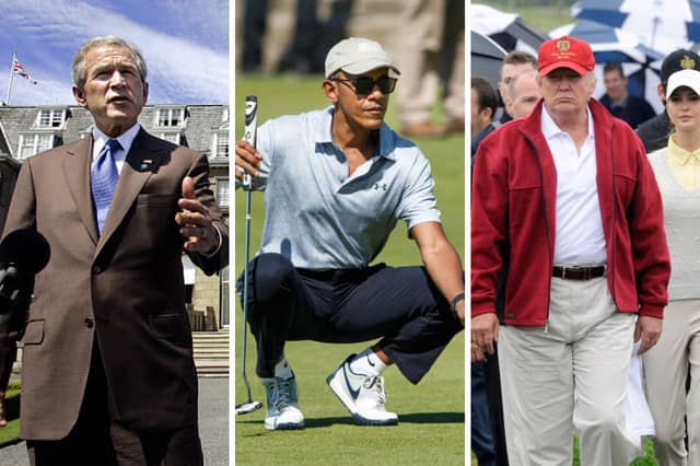 A number of US Presidents have visited Scotland - before, during and after their presidencies.