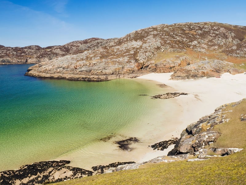 Regularly topping lists of the most stunning beaches in Scotland, Achmelvich Beach offers a little bit of the Carribean in Sutherland. It came second when it came to our four-legged friends, with a score of 100.28. A typical review reads: "What a stunning beach this is and we have visited many across the UK and Ireland with our two dogs. Boy did they have an amazing time! It is a short 400m walk from the car park but what a gorgeous wee walk it is. In Ireland we call it a wee dander. The sound of the birds, the sea and the views of the mountains and island just blows your mind. The waters are aqua blue and green and the sandy beach is so wonderful. This is a true gem to be visited by all visiting this wonderful wild area."