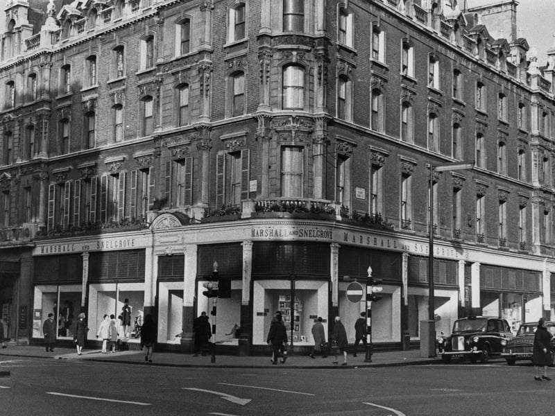 Marshall & Snelgrove was a high-end department store chain with its flagship site on Oxford Street in London dating back to 1837. The luxury retailer expanded, opening shops around the country, including in Harrogate, Birmingha, Leeds, Manchester and Sheffield. The company later became part of the Debenhams group, and by the end of the 70s all branches had either been rebranded as Debenhams or closed.
