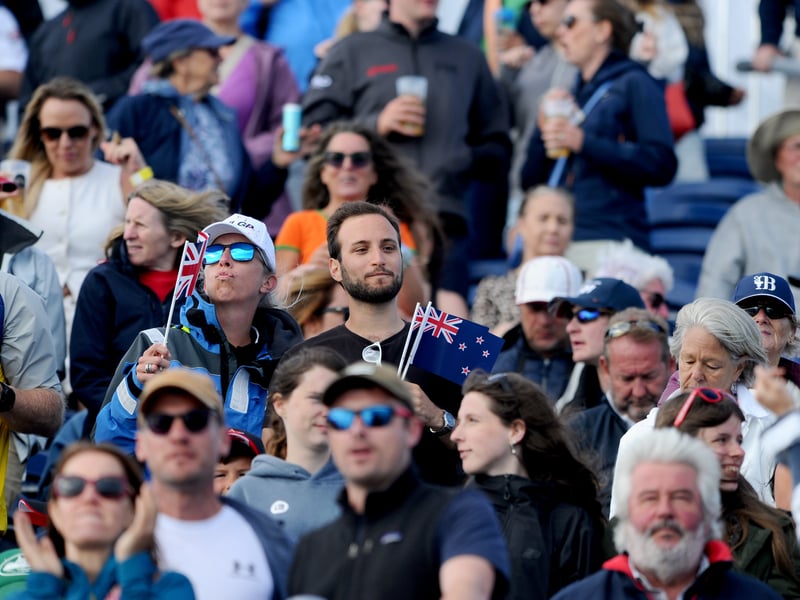 Pictured is: Crowds enjoying Pete Tong who finished off the SailGP weekend.
Picture: Sarah Standing (200725-691)