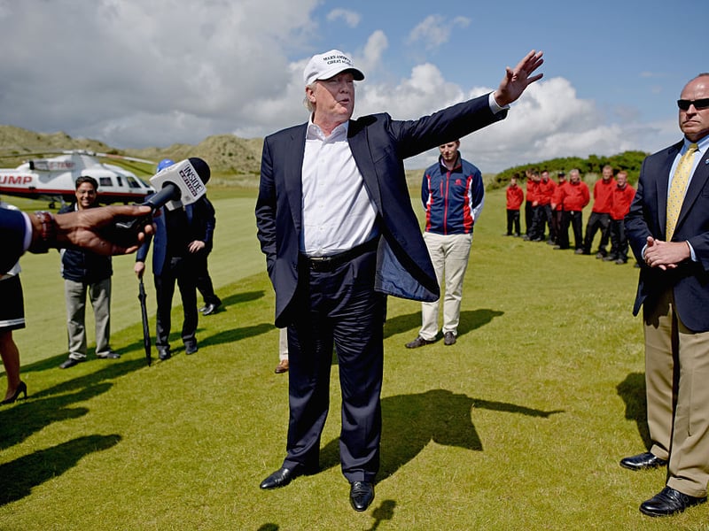 "I have done so much for Scotland, including building Trump International Golf Links, Scotland, which has received the highest accolades, and is what many believe to be one of the greatest golf courses anywhere in the world. Additionally, I have made a significant investment in the redevelopment of the iconic Turnberry Resort, which will have massive ballrooms, complete room refurbishments, a new golf course and a total rebuilding of the world famous Ailsa course to the highest standards and specifications of the Royal & Ancient."
