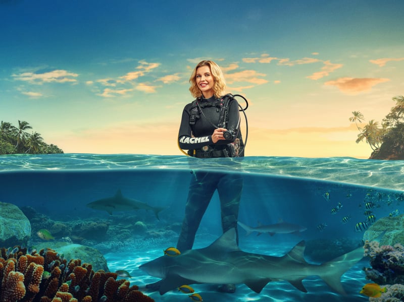 Rachel Riley has swapped Countdown for the Bahamas for this ITV series. She co-presents the famous Channel 4 show and its spin-off 8 Out of 10 Cats does Countdown. She said: “Over the last few decades, they're trying to show that sharks are worth more to people alive than they are dead. There's been loads of conservation work and research in that area.”