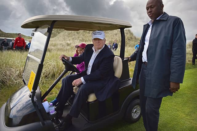 Donald Trump has Scottish ancestry and business interests in the country.