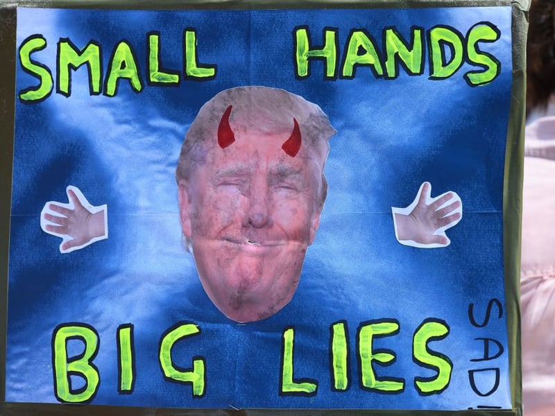 There were also banners on display outside Trump Turnberry, in Ayrshire.