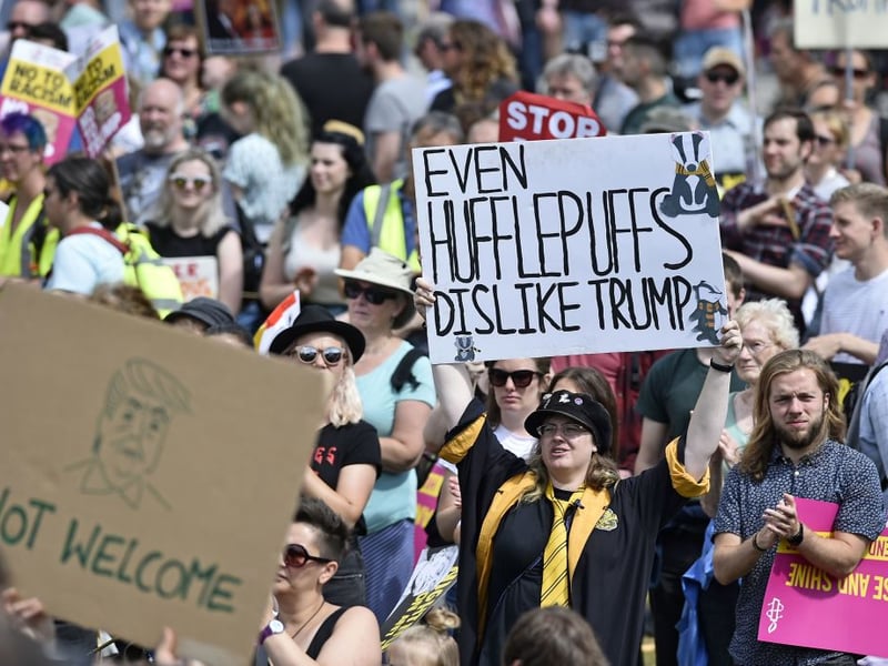 Harry Potter fans were in attendance at the Edinburgh protest.