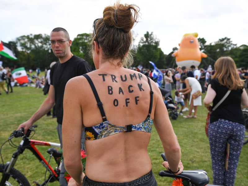 Another Edinburgh protestor.