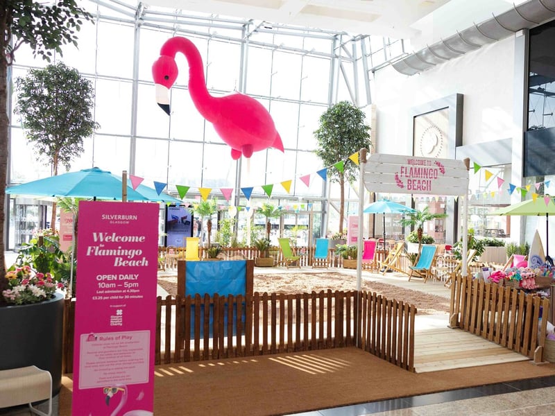 The weather forecast isn't great today, but your kids can still enjoy the sand at the indoor Flamingo Beach at Braehead – open from 10am to 5pm. For a £3.25 donation to the Glasgow Children’s Hospital Charity the wee ones can enjoy playing for half an hour while you you enjoy a cuppa. You can then enjoy shopping - using the discounts available on your Flamingo Beach wristband.