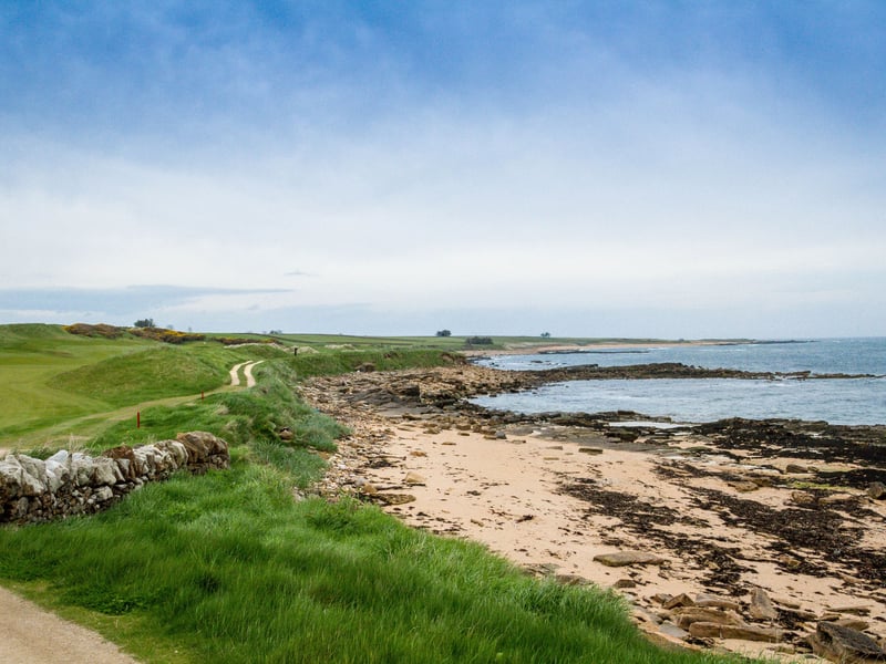 We're staying in Fife for the joint eighth best dog friendly Scottish beach - Kingsbarns Beach, located on the wonderful Fife Coastal Path. A reviwer explained its charms, saying: "Came here to walk my daughter's dog and we both had a great time. Large open space, particularly at low tide, with rock pools to explore and climb on." It has a rating of 100.07.