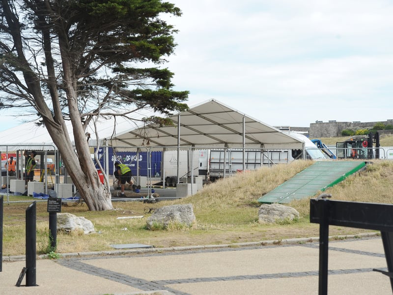 The clear up after the SailGP weekend in Southsea.
Picture: Sarah Standing (220725-769)
