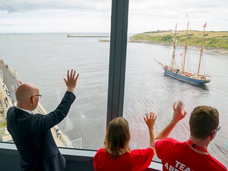 Tall ships from around the world gathered in Aberdeen for three days of festivities before continuing their journey to Kristiansand in Norway.
