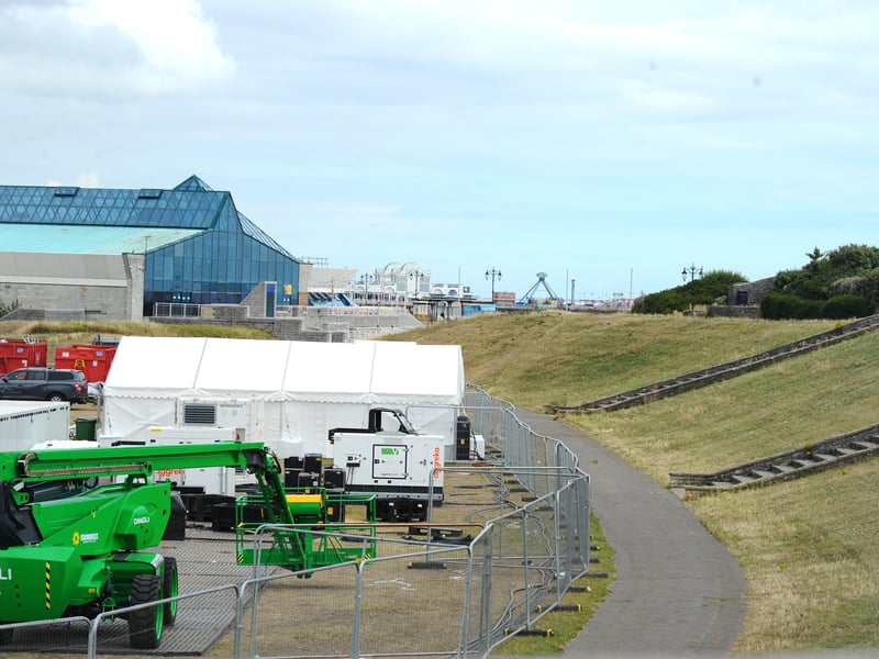 The clear up after the SailGP weekend in Southsea.
Picture: Sarah Standing (220725-795)